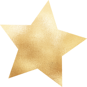 Gold New Year Star